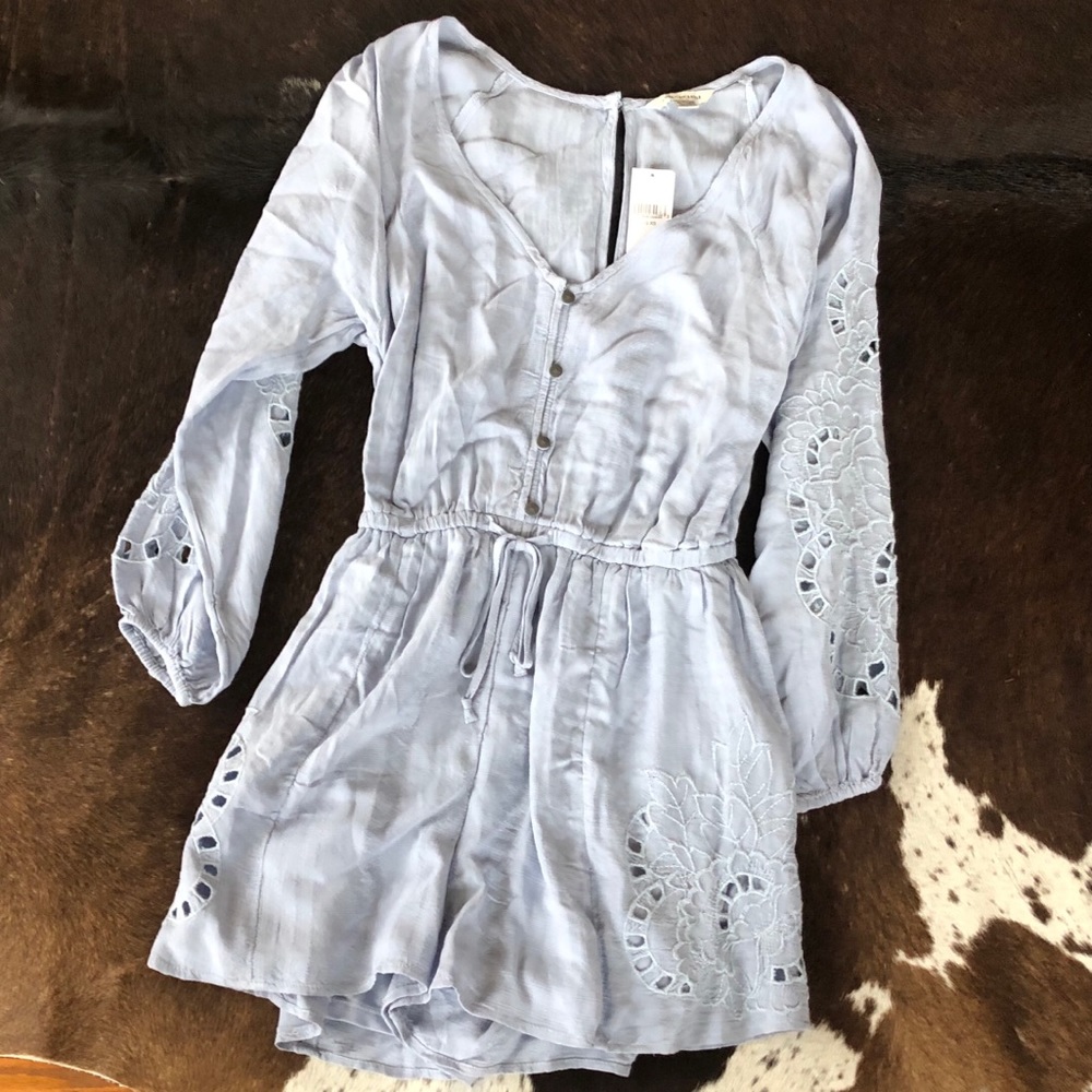 American Eagle Baby Blue Romper